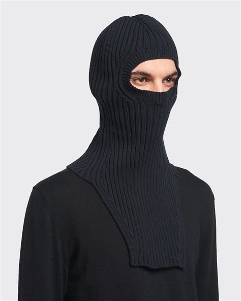 prada bunny ski mask|Black Technical Fabric Ski Mask .